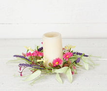 Load image into Gallery viewer, Candle Ring | Spring Mix Daisy

