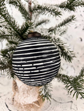 Load image into Gallery viewer, Black &amp; White Glass Ornament
