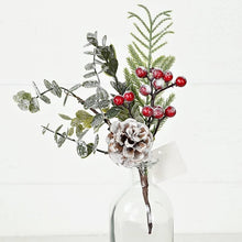 Load image into Gallery viewer, Holiday Pick-Snowy Boxwood with Red Berries
