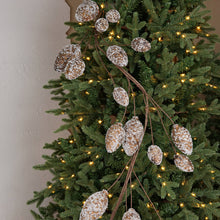 Load image into Gallery viewer, Snowy Brown Pinecone Garland | 5&#39;
