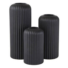 Load image into Gallery viewer, Black Ceramic Vase | 3 Sizes
