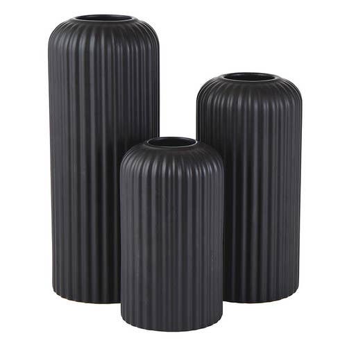 Black Ceramic Vase | 3 Sizes