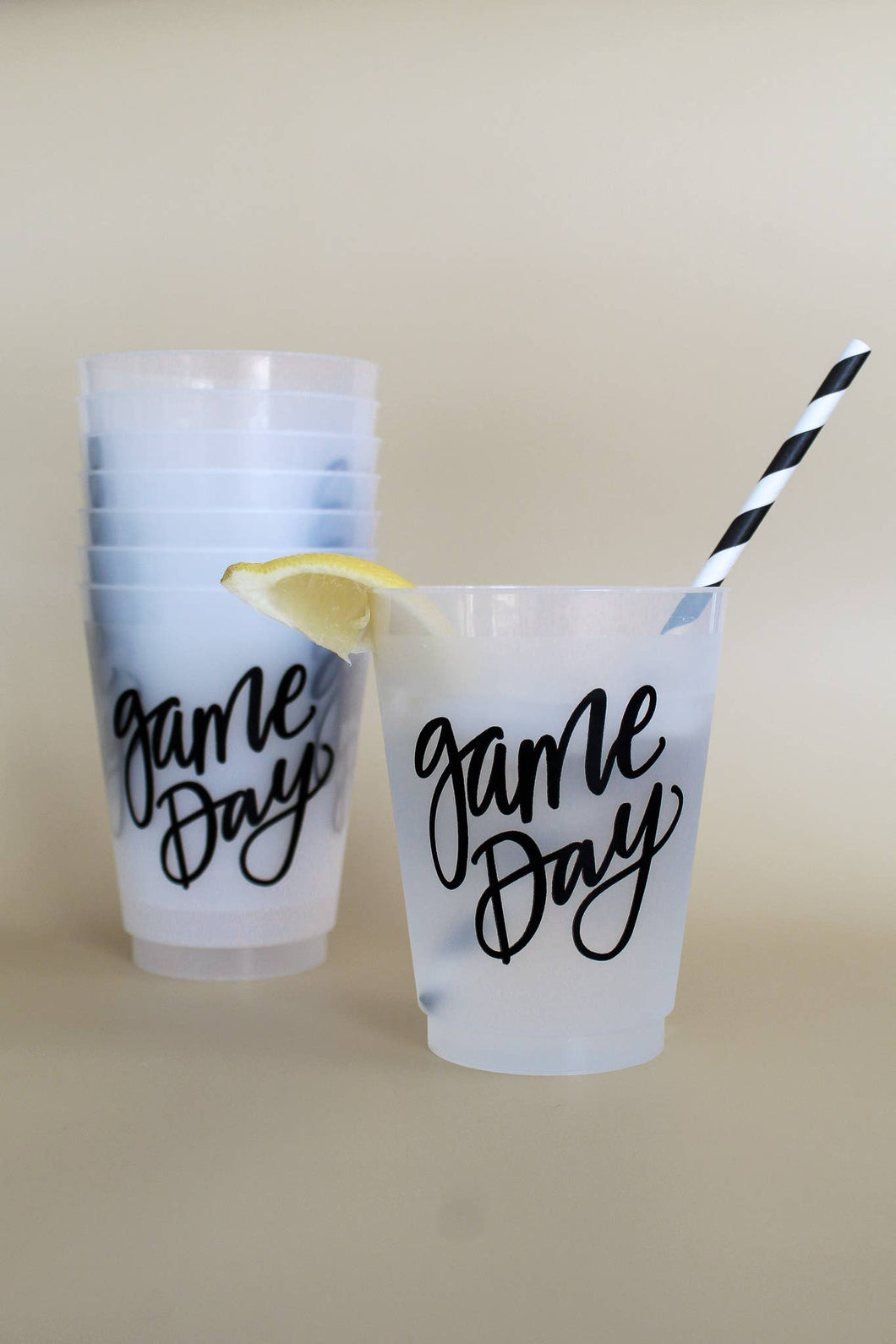 Game Day Tailgate Party Cups | Set of 8, 16 ounce