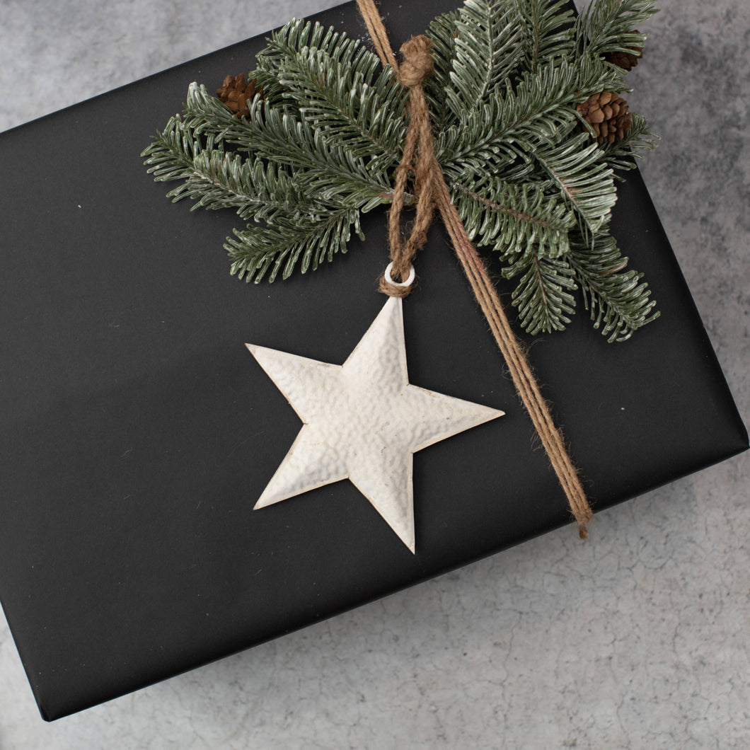 White Metal Star Ornament