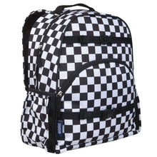 Load image into Gallery viewer, Black and White Checkered Large ECO Backpack - 18L
