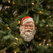 Load image into Gallery viewer, Vintage Santa Face Ornament
