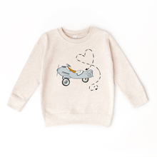 Load image into Gallery viewer, Love is in the Air Airplane Valentine&#39;s Day Kids Sweatshirt
