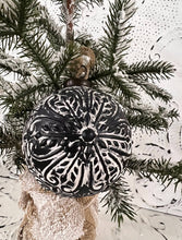 Load image into Gallery viewer, Black &amp; White Glass Ornament
