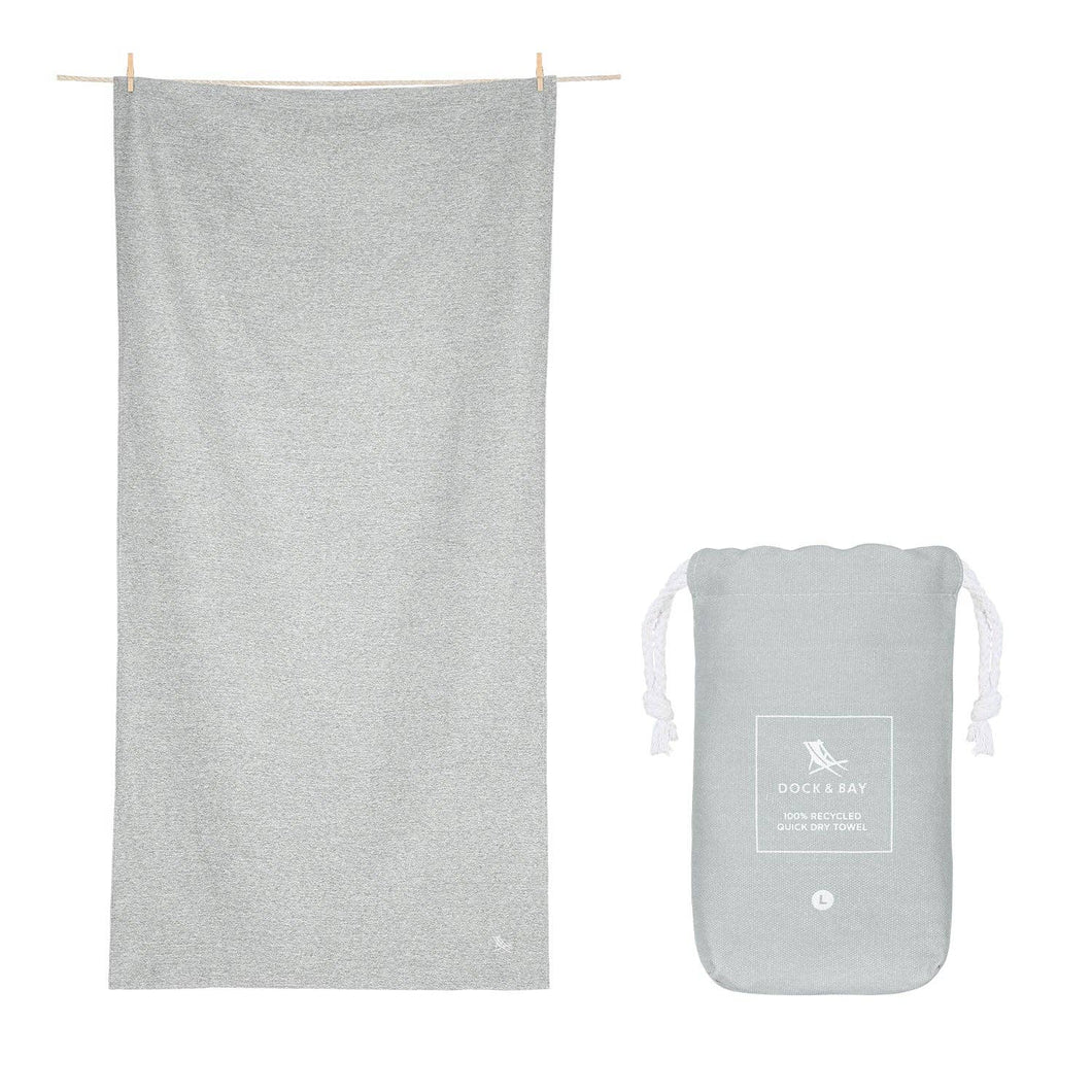 Dock & Bay Quick Dry Towel | Mountain Grey