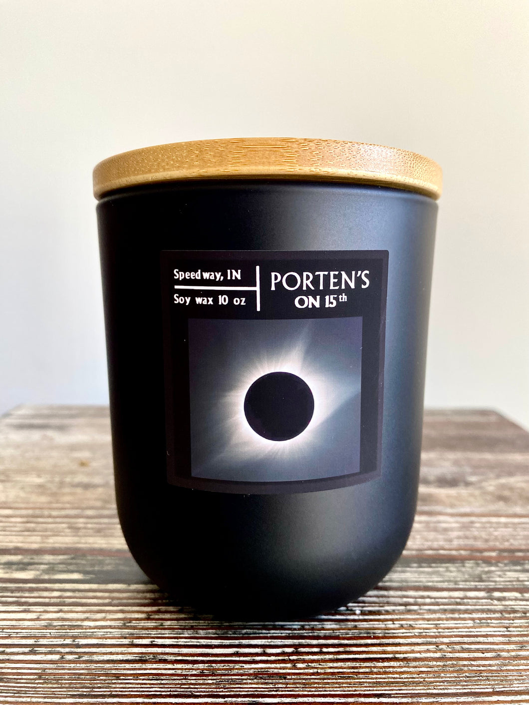 Totality: Eclipse in Indy Soy Candle | 10 oz Matte Black