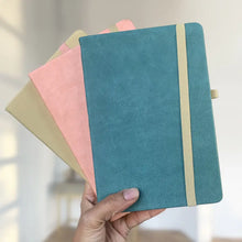 Load image into Gallery viewer, Eleanor - Salmon A5 Stone Paper Journal Vegan Leather
