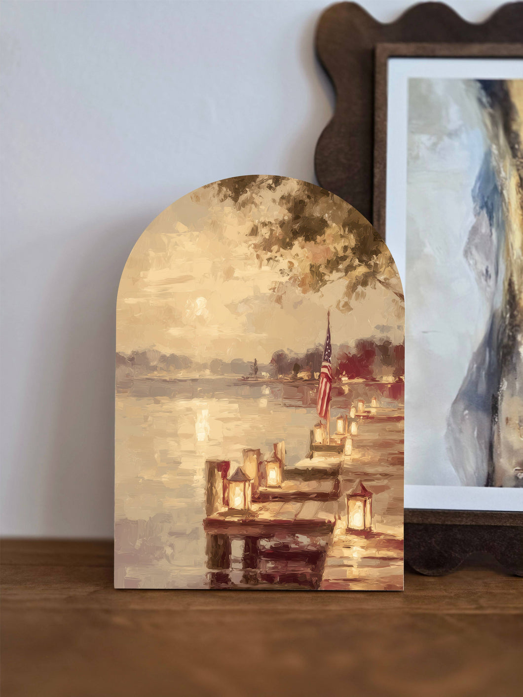 Lakeside Lantern Dock Arch Sign