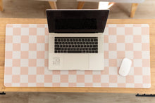 Load image into Gallery viewer, Beige Checkerboard Desk Pad
