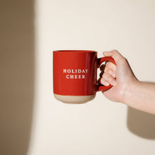 Load image into Gallery viewer, Holiday Cheer Stoneware Coffee Mug
