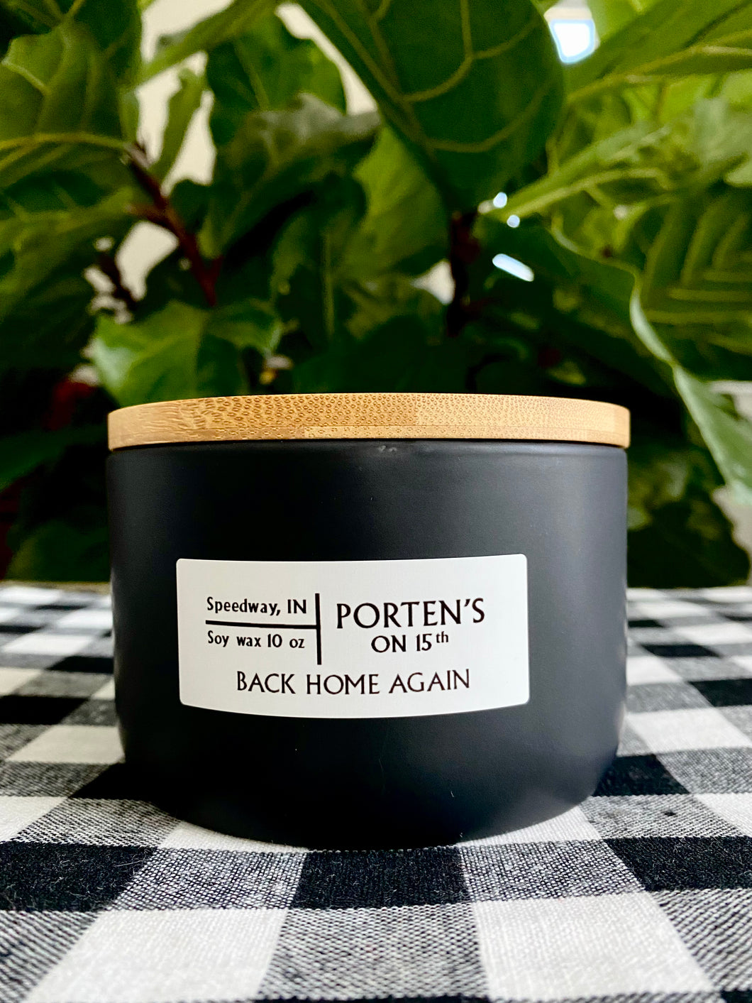 Back Home Again Scented Candle | Black Jar