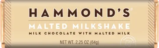 Malted Milkshake Milk Chocolate Candy Bar 2.25oz