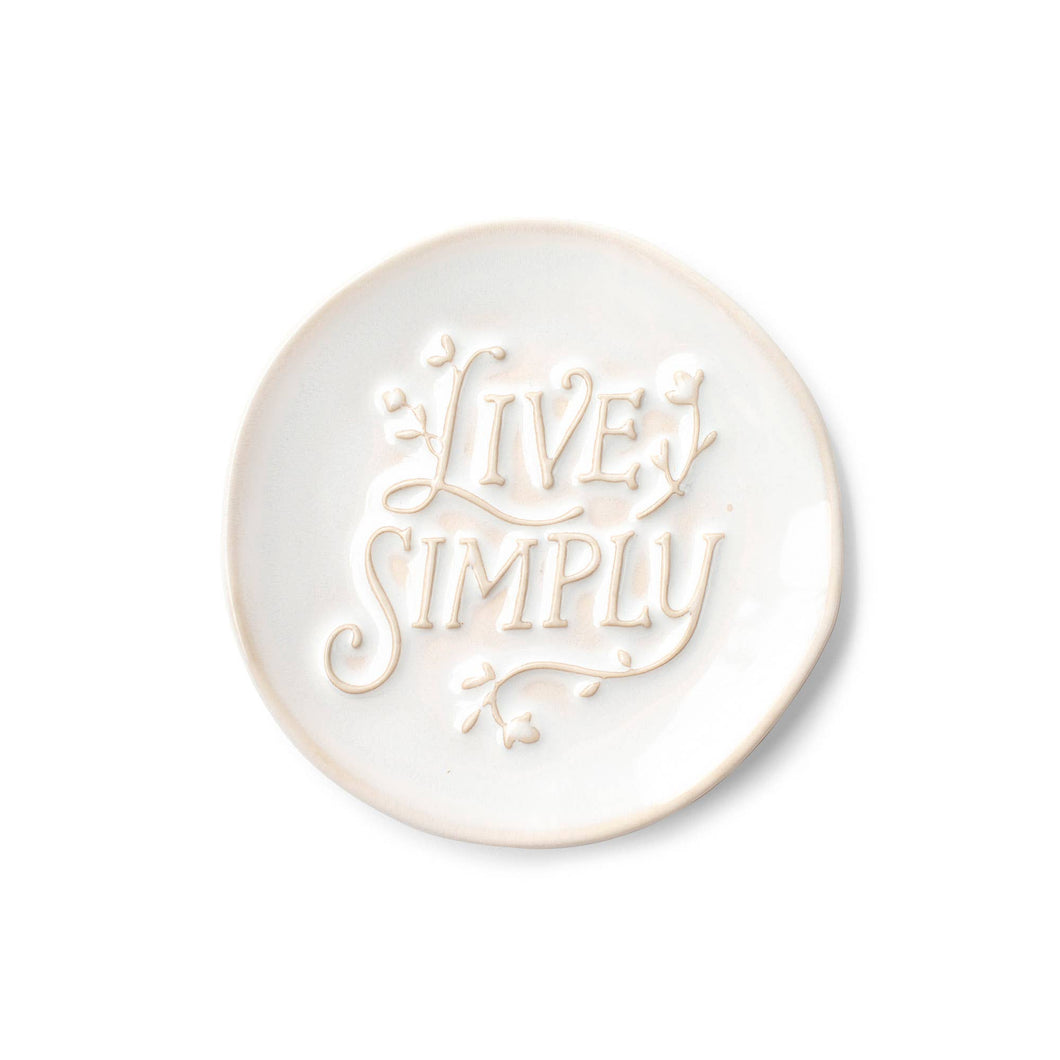 Live Simply Artisan Small Round Tray
