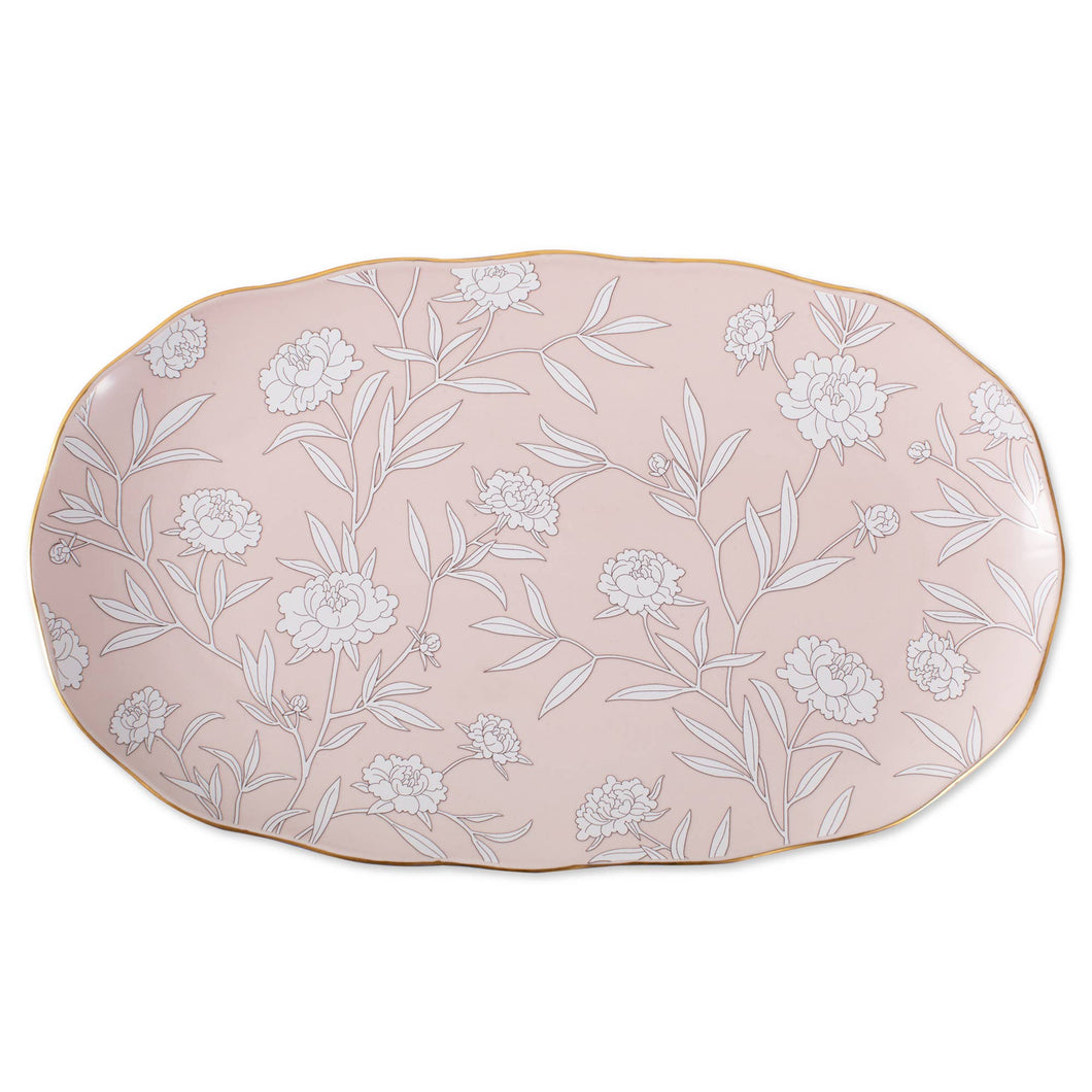 Peony serving Platter | Pink