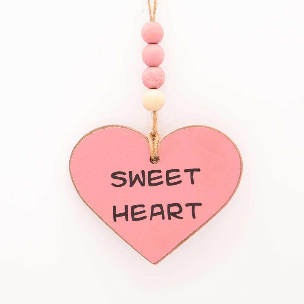 Sweet Heart Ornament | Pink