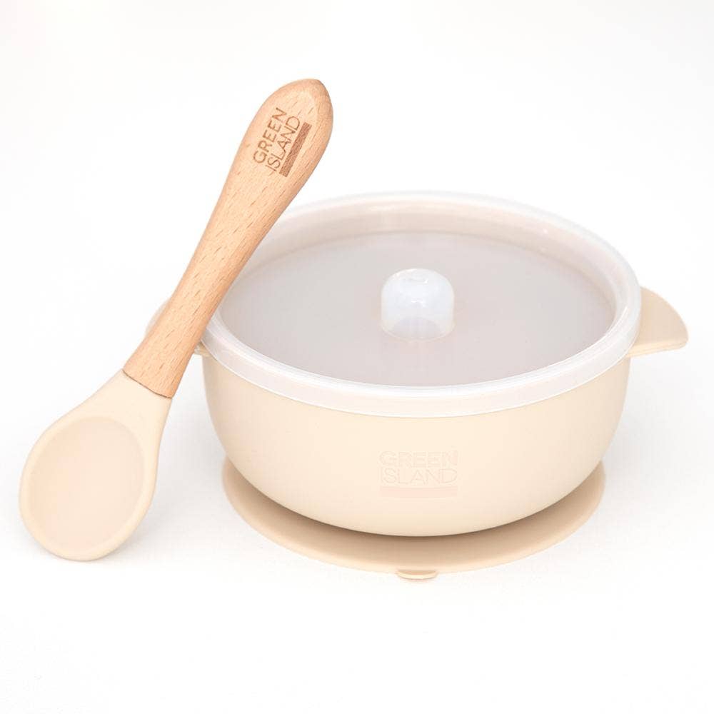 Baby Bowl & Spoon | Cream