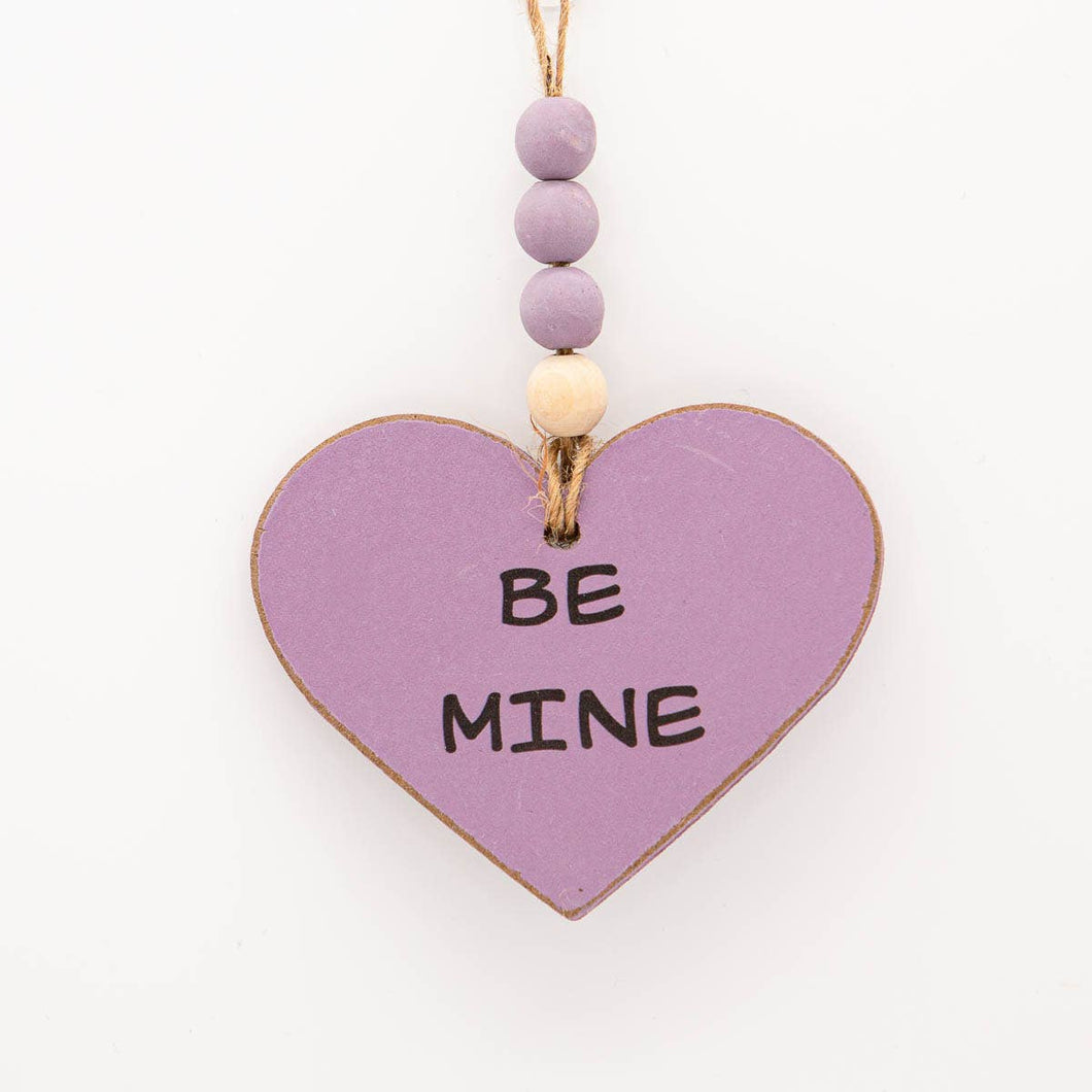 Be Mine Heart Ornament | Purple