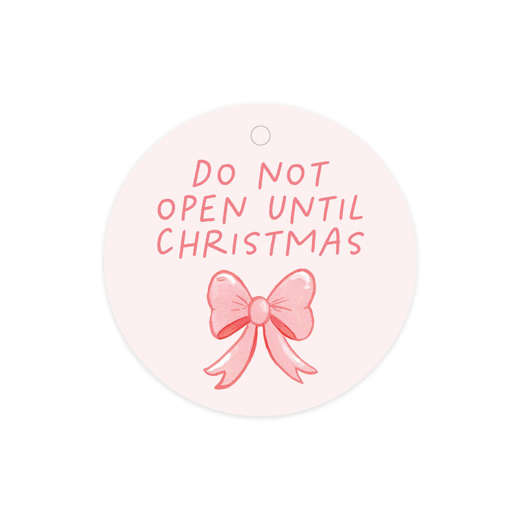 Do Not Open - Pinkmas Christmas Gift Tag Set