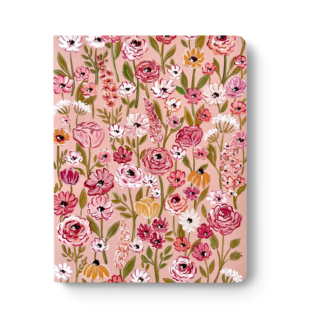 Raspberry Rosé Layflat Lined Journal Notebook 8.5x11in.