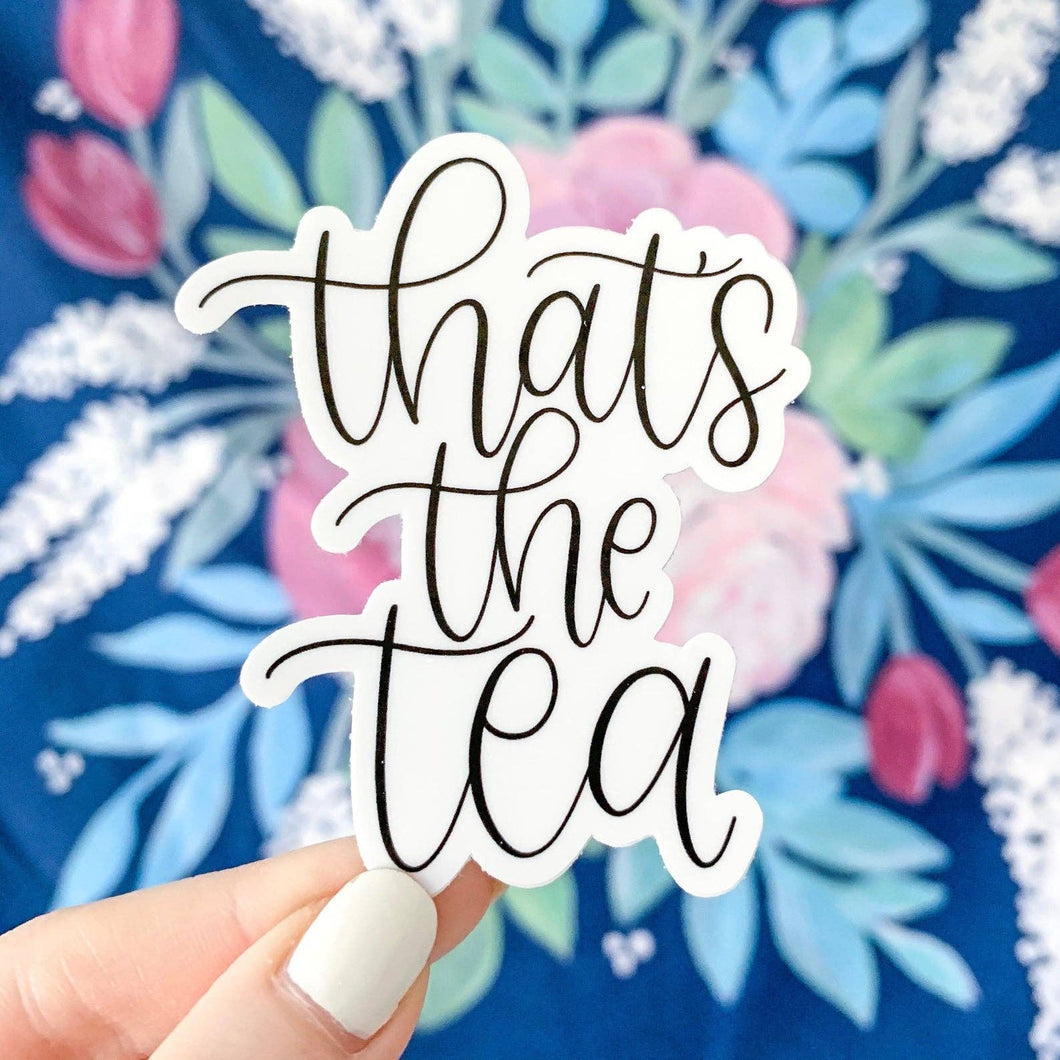 That's the Tea Sticker, 3x1.5in.