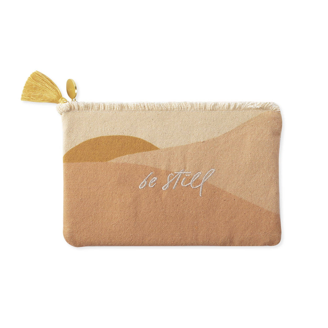 Be Still Small Canvas Pouch