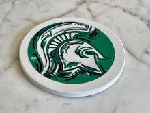 Load image into Gallery viewer, Michigan State University Stone Coaster by Justin Patten
