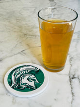 Load image into Gallery viewer, Michigan State University Stone Coaster by Justin Patten
