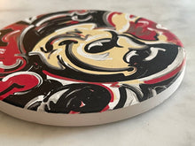 Load image into Gallery viewer, The Ohio State University Brutus Stone Coaster by Justin Patten
