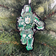 Load image into Gallery viewer, Michigan State University Sparty Ornament by Justin Patten
