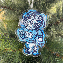 Load image into Gallery viewer, University of North Carolina Mascot Ornament by Justin Patten
