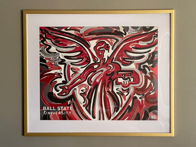 Ball State Beneficence print by Justin Patten 16X20