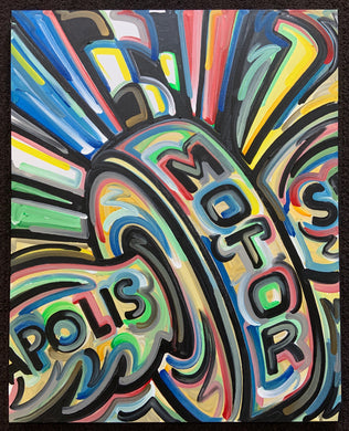 IMS Wing and Wheel painting by Justin Patten 24x30