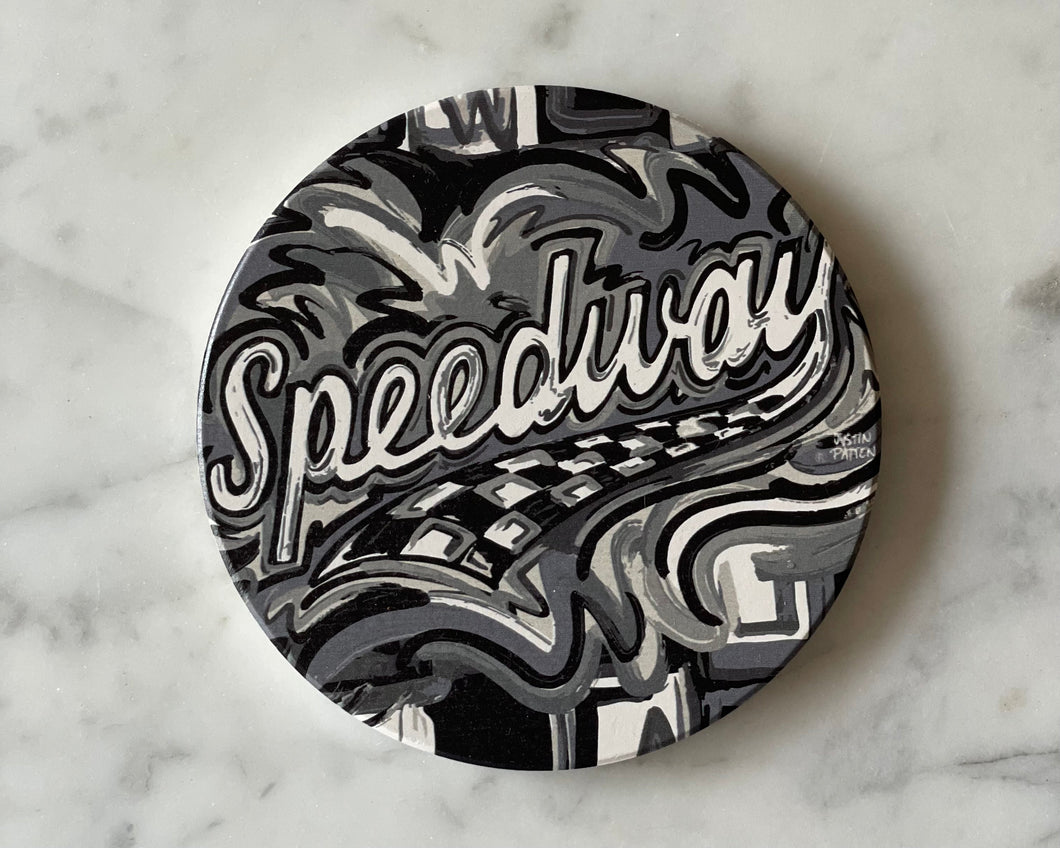 Speedway Indiana Stone Coaster by Justin Patten