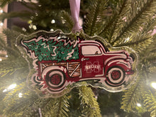 Load image into Gallery viewer, Mississippi State University Christmas Truck Ornament by Justin Patten
