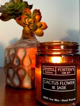 Load image into Gallery viewer, Cactus Flower &amp; Jade Soy Candle
