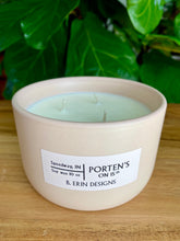 Load image into Gallery viewer, B. Erin Designs 3 wick soy candle in 10 oz blush jar. 
