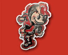 Load image into Gallery viewer, The Ohio State University Vintage Brutus Vinyl Sticker by Justin Patten
