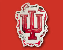 Load image into Gallery viewer, Indiana University IU Trident Vinyl Sticker by Justin Patten
