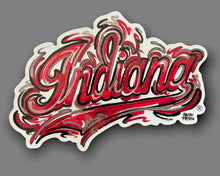 Load image into Gallery viewer, Indiana University Vinyl Sticker by Justin Patten
