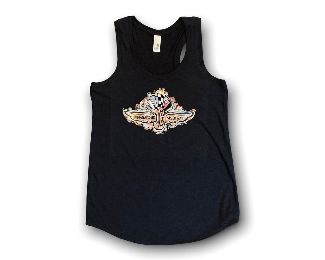 Indianapolis Motor Speedway Wing and Wheel Women's Tank by Justin Patten (3 Colors)
