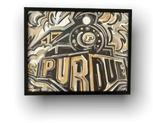 Load image into Gallery viewer, Purdue 20&quot;x16&quot; Boilermaker Special Vintage Style Print by Justin Patten

