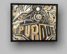 Load image into Gallery viewer, Purdue 20&quot;x16&quot; Boilermaker Special Vintage Style Print by Justin Patten
