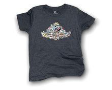 Load image into Gallery viewer, IMS youth tee in charcoal heather
