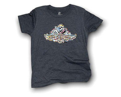 IMS youth tee in charcoal heather