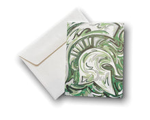 Load image into Gallery viewer, Michigan State University Full Color Note Card Set of 6 by Justin Patten
