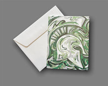 Load image into Gallery viewer, Michigan State University Full Color Note Card Set of 6 by Justin Patten
